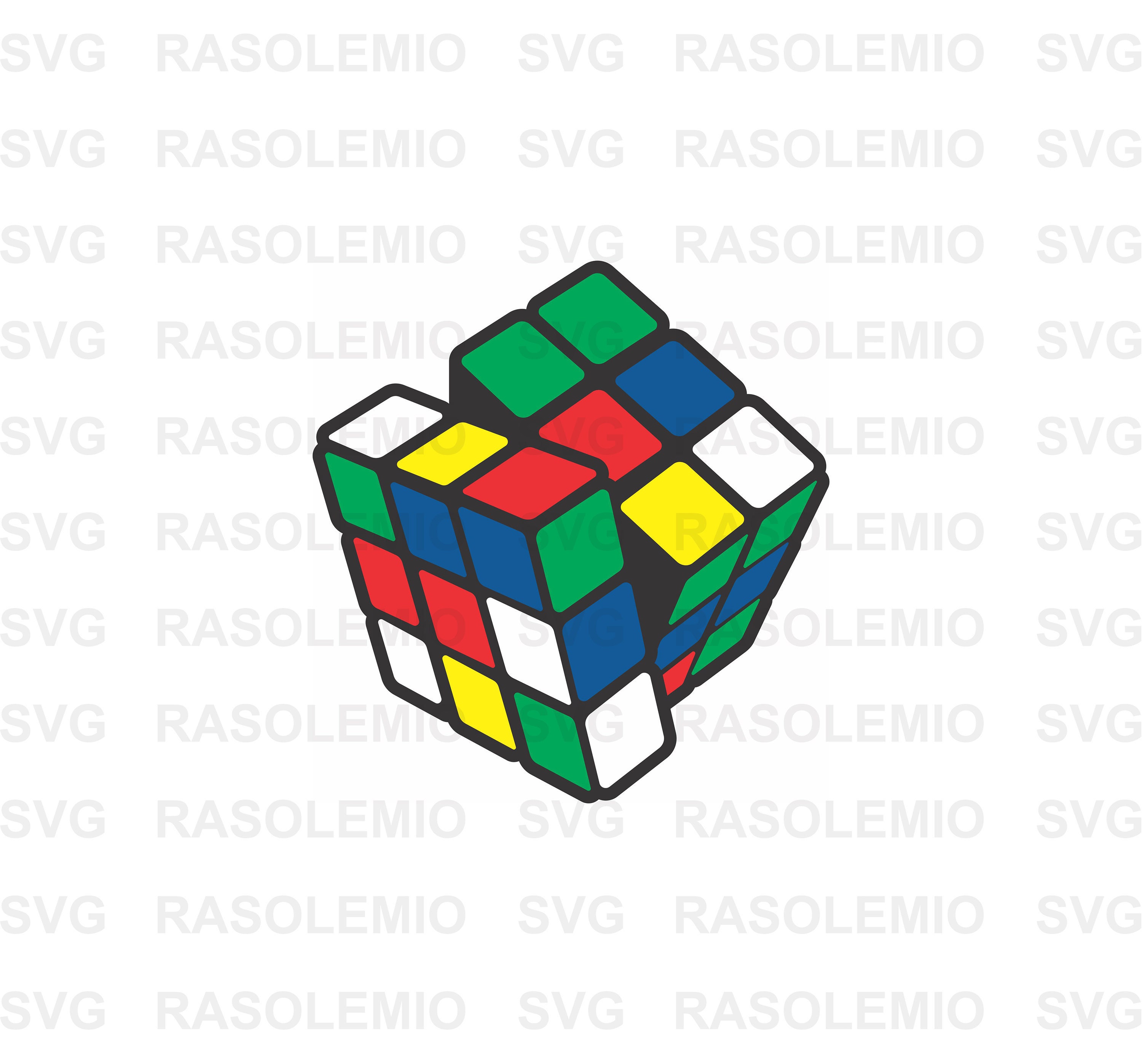 Rubik’s Cube SVG file Instant Download File ready for | Etsy