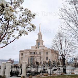 Payson Utah Temple in Spring Digital Download
