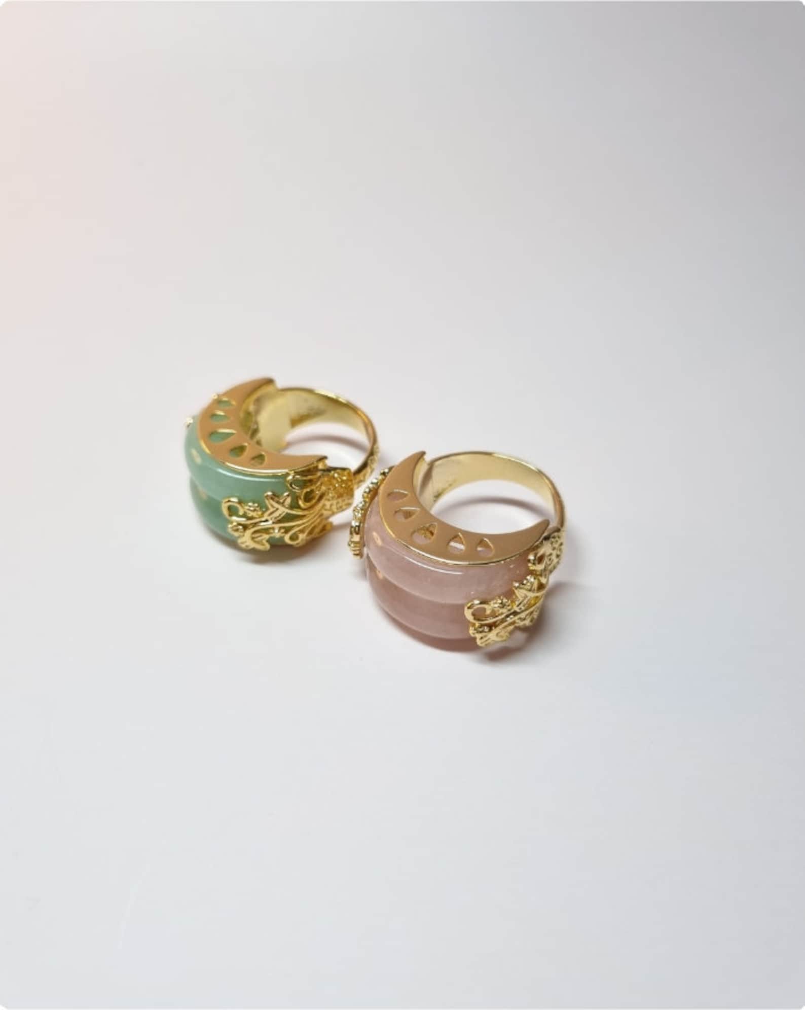 Korean Traditional Wedding Ring Hanbok Ring Double Jade Ring - Etsy Korean Traditional Wedding Ring Hanbok Ring Double Jade Ring - Etsy