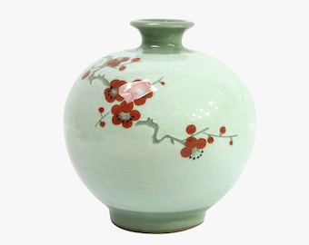 Vase Haeng-go prune coréen céladon
