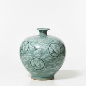Decorazione d'interni in vaso celadon tradizionale coreano Unhak