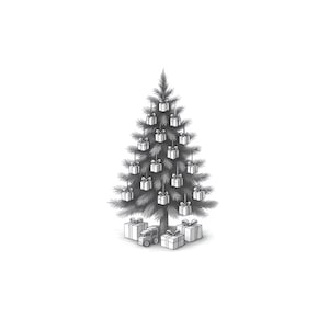 Dessin classique d'arbre de Noël esquissé à la main - Art vintage au crayon à feuilles persistantes pour les projets de bricolage des Fêtes