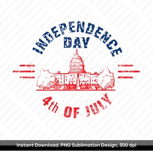 4 de julho Sublimação PNG, Dia da Independência Patriótica PNG, Quatro de julho PNG, Sublimação do Dia da Independência, Camisa Vintage América png