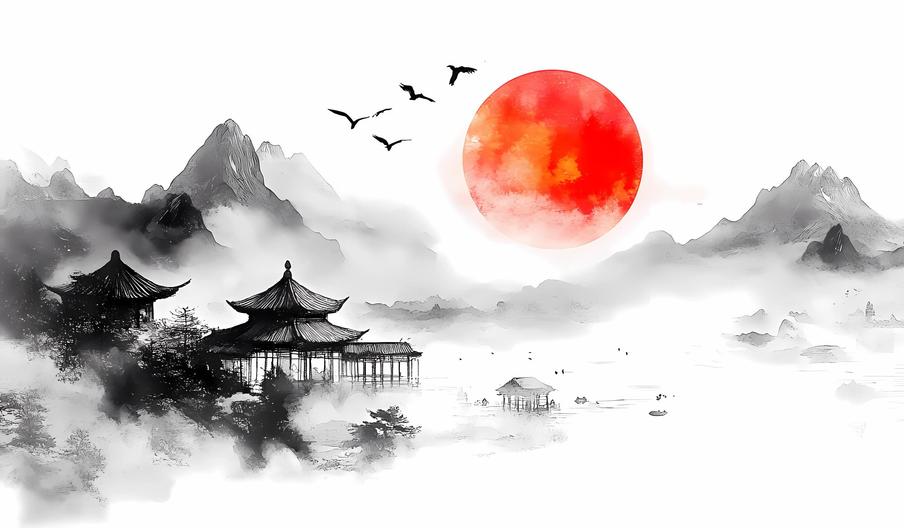 Japanese Sun Art - Etsy