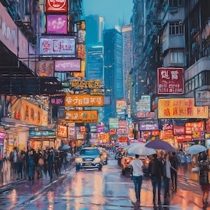 Hong Kong Blue Hour Clipart, Kowloon Peak Poster, HK City Skyline Night Printable wall art, High Quality PNGs,