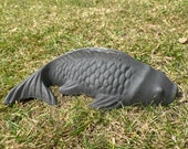 Koi Carp Fish Concrete Garden Pond Ornament Statue Fathers Dads Birthday Day Gift Fisherman Present Fishing
