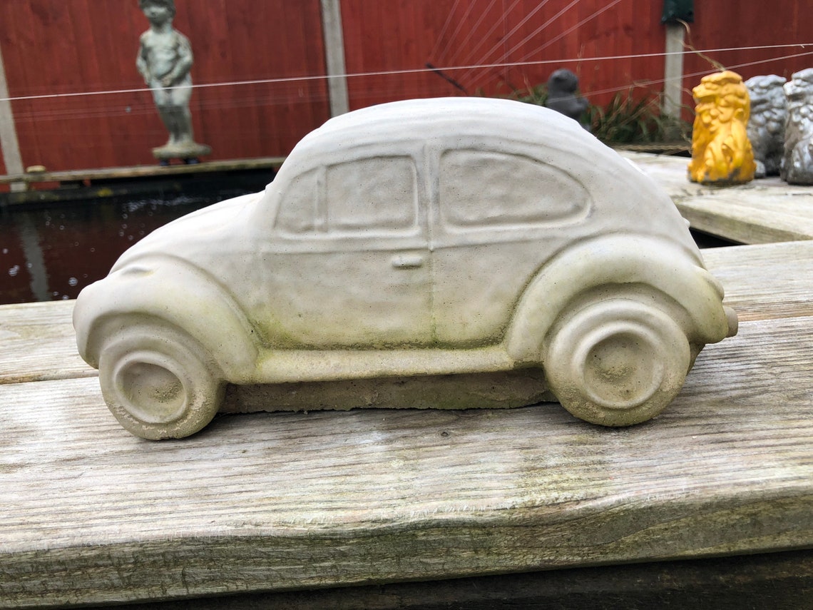 VW Beetle Car volkswagen Garden Concrete Statue Etsy