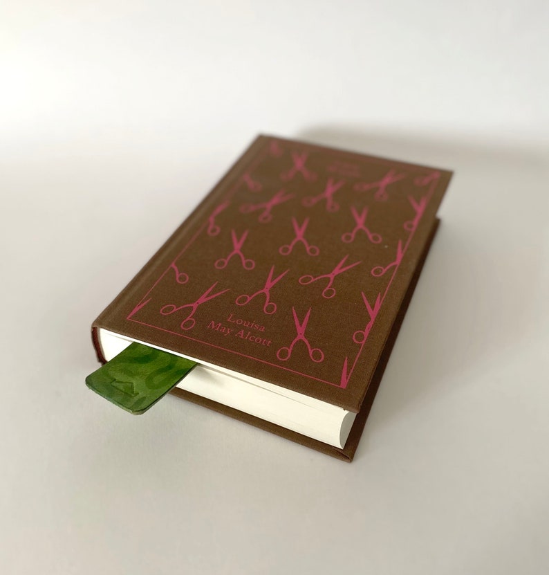 Handmade Painted Leather Bookmark Multicoloured, Pattern, Brush strokes image 10