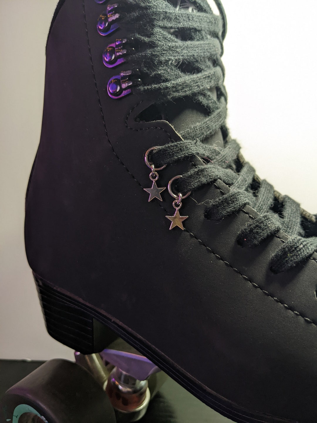 Set of 2 Star Shoelace Charms Star Charm for Shoes, Skates, or Boots