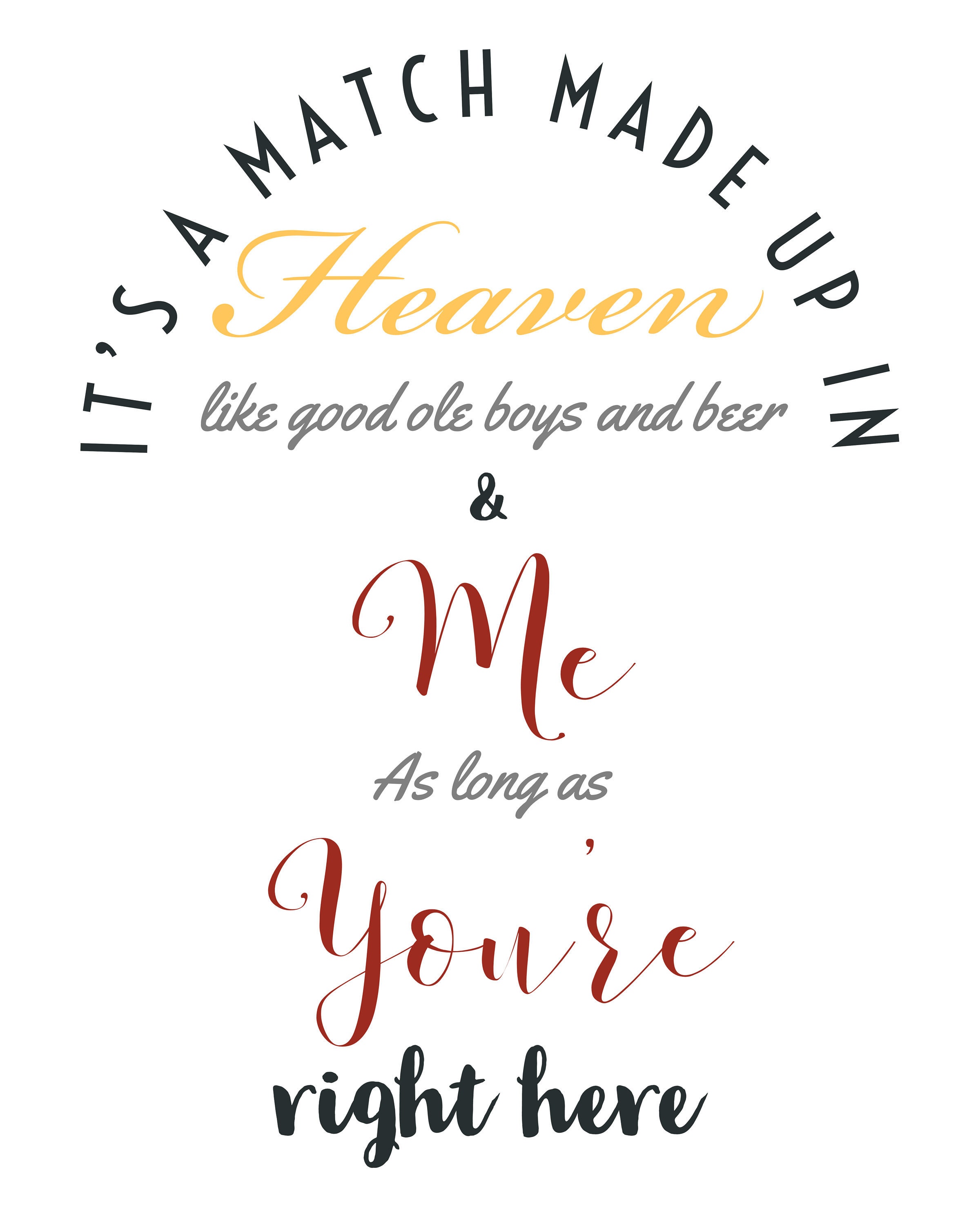 Match Made In Heaven By Accident Match Made up in Heaven - Etsy