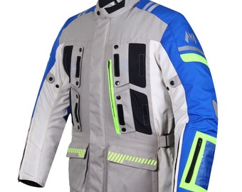 Chaqueta de moto de cordura personalizada: protectores CE extraíbles