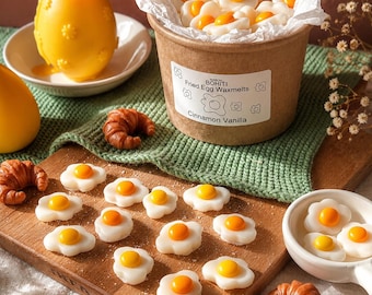100g Spiegelei Wachs schmilzt | Kawaii Neuheit | Frühstücks inspiriertes Soja Wachs
