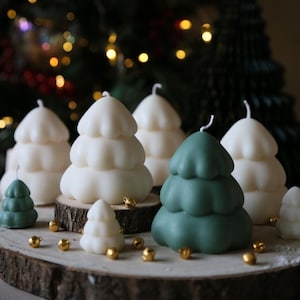 Soy Wax Christmas Tree Candle | Holiday Decor, Vegan