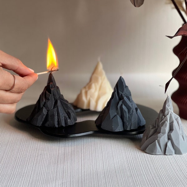 Volcano Pillar Candles | Mountain Candles | Everest Candle | Table Candlew | Decorative Candle |