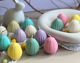 Easter egg candles | Spring candle | Egg candle |Scented Candle| Soy Wax Candle | Vegan candle | Pillar Candles