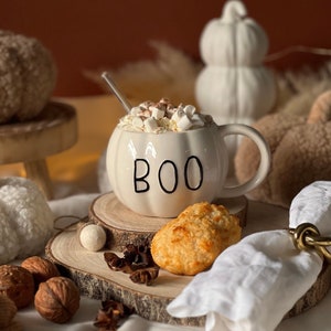 Tazza a forma di zucca / Tazza da caffè autunnale, stagione spettrale