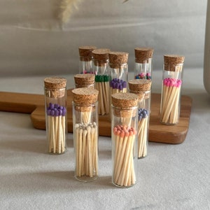 Coloured Matches | Coloured matchsticks | safety matches | Bottle matchstick jar with striker| Wedding gift | Decorations |