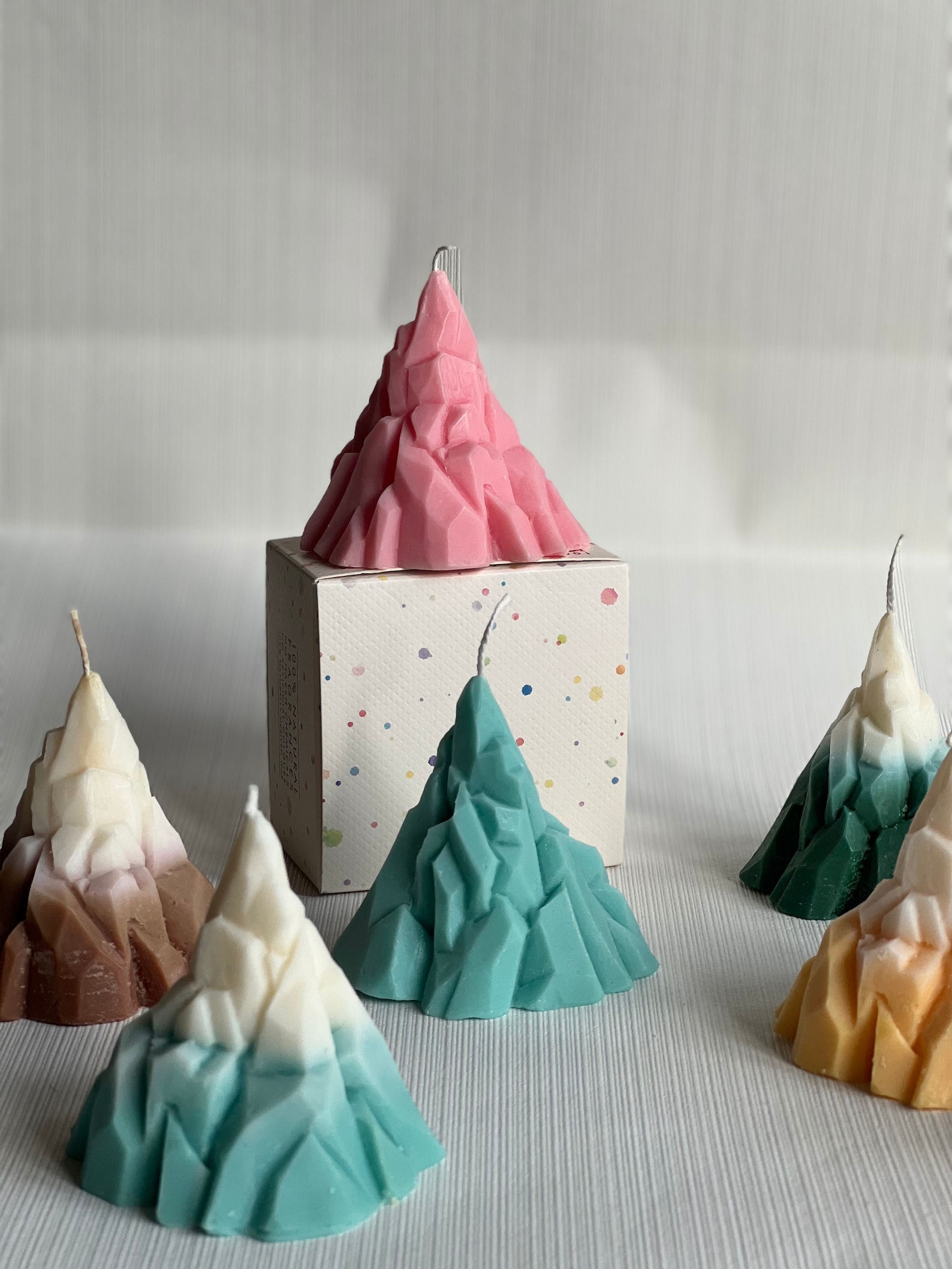 Volcano Pillar Candles Mountain Candles Everest Candle Etsy UK