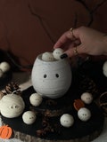 Mummy Ghost Ceramic Wax Burner | Spooky Halloween Lantern