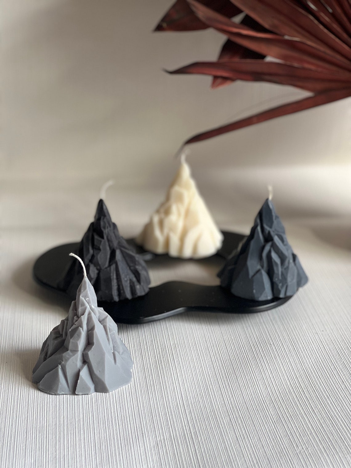 Volcano Pillar Candles Mountain Candles Everest Candle Etsy UK