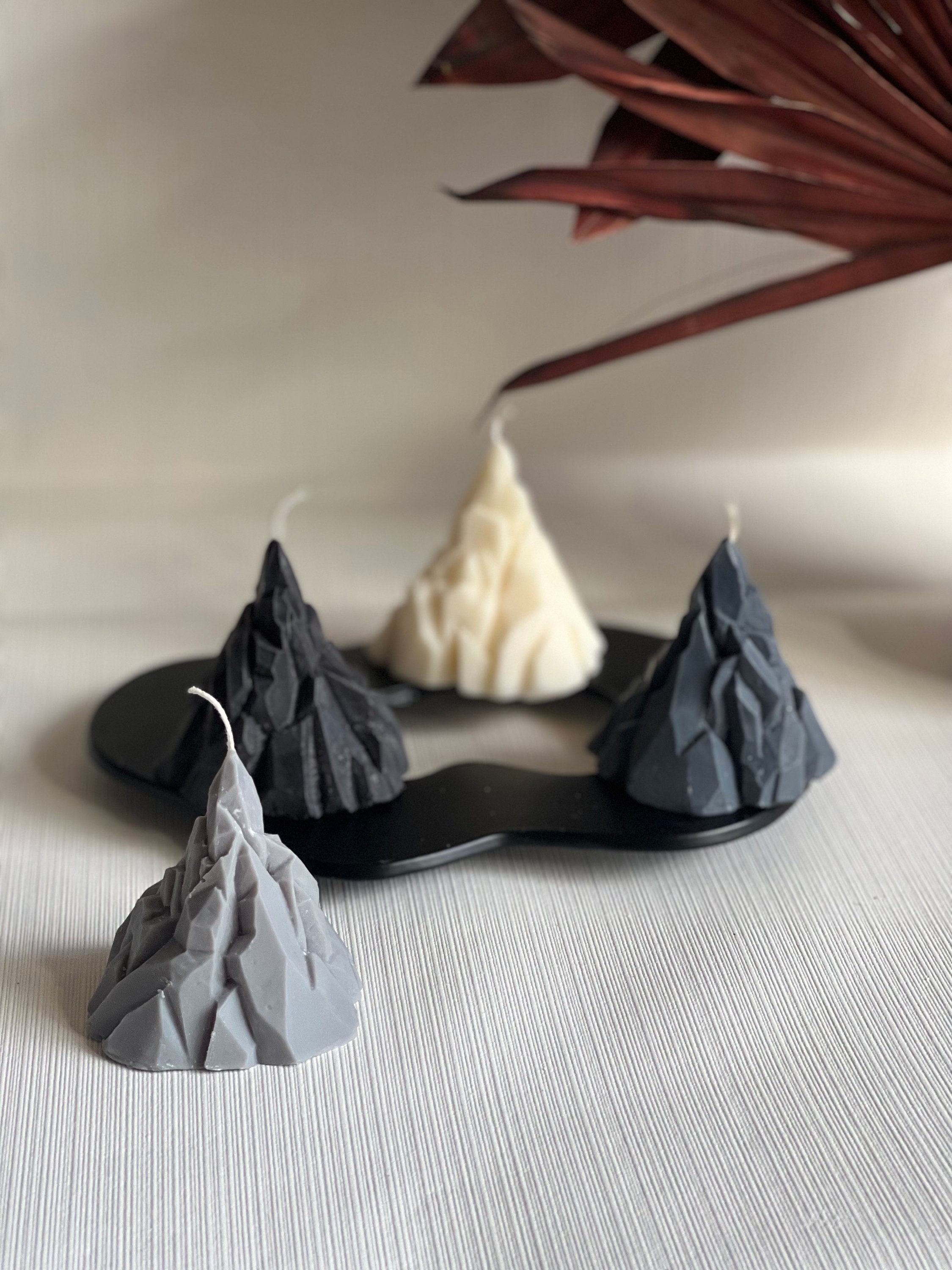 Volcano Pillar Candles Mountain Candles Everest Candle Etsy UK