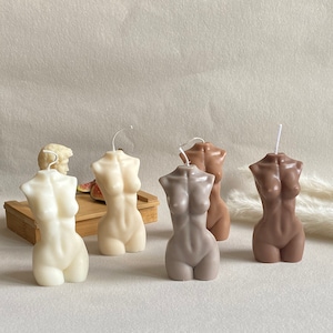Venus Torso Dameskaars | Godinnenkaars | Kaars naakte vrouw | Sojawas vrouwelijke buste | Veganistische godinnenkaars