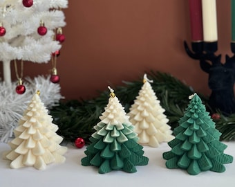 Christmas tree candle | Present | Pillar candles | Decorative Christmas candles| festive candle | table candle | xmas Scented candle