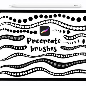 Procreate brushes, Procreate lettering brush, Procreate drawing brush, Procreate pattern brushes, Procreate Brush set, Procreate Stamps
