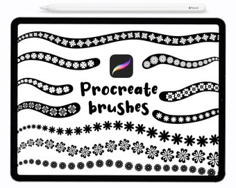 Procreate Flower Brushes: Lettering & Drawing Brush Set (Digital Download)