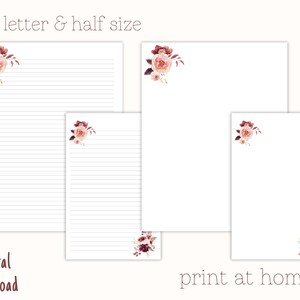 Printable Letter Paper, Letter Writing Paper, Decorative Paper, Pretty ...