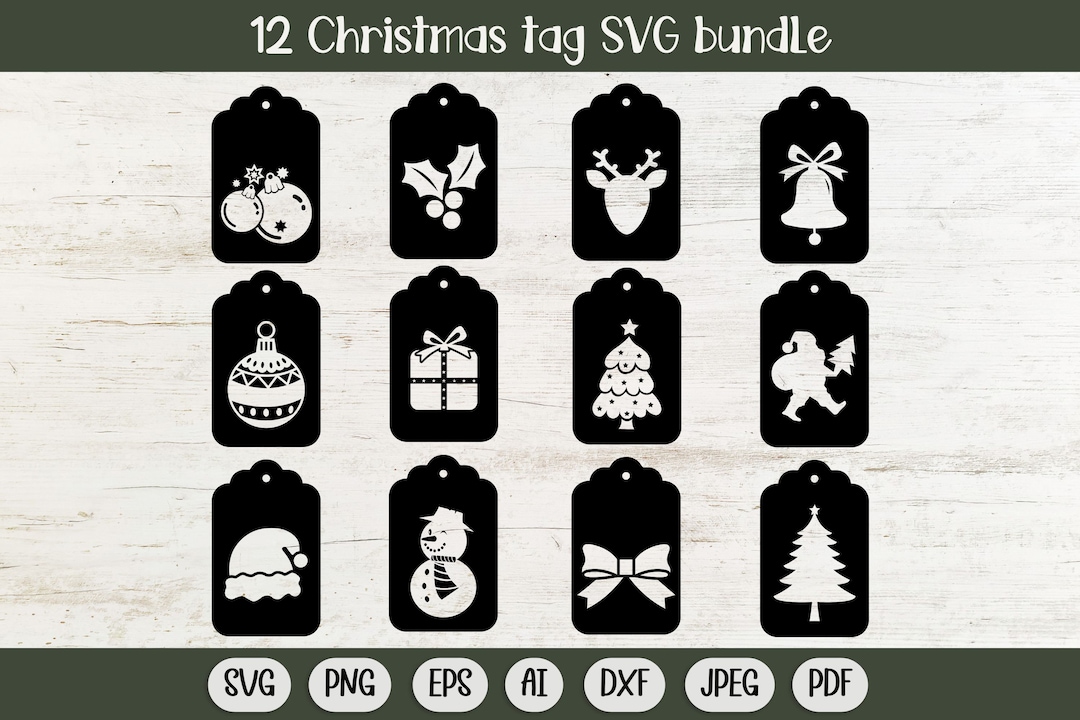 Christmas Gift Tag Svg, Christmas Bundle Svg, Christmas Svg, Christmas
