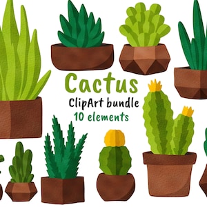 Cactus Clipart, Cactus PNG, Acuarela potted cactus clipart, Cactus clip art, Cactus acuarela clipart, Suculento clipart