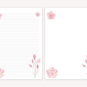 Papel de carta imprimible, papelería de escritura de cartas, papel de escritura de cartas, escritura de letras fijas fijas, conjunto de cartas imprimibles, hoja de líneas