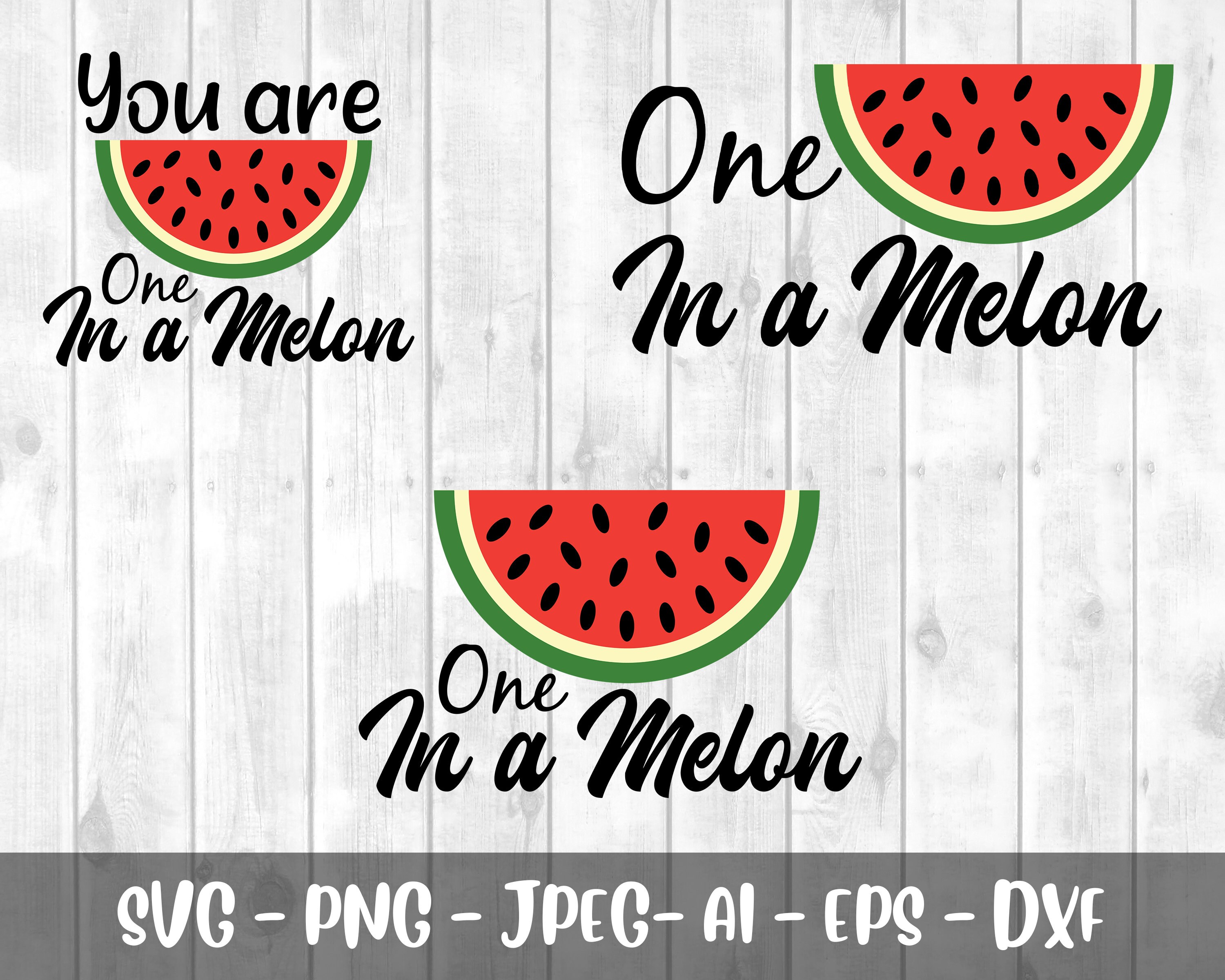 Download One in a Melon SVG Summer Vibes SVG Watermelon SVG One in | Etsy