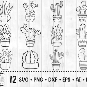 Leuke cactus svg, cactus svg, cactus svg gesneden vijl, cactus, svg cactus, plant svg, woestijn cactus svg, cactus decor, cactus cadeau, kawaii svg