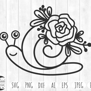 Florales Schneckensvg, Schneckensvg, Schnecke png, Schnecke, Schnecken clipart, süßes Schneckensvg, süßes Schnecken-Clipart, Frühlingssvg, Tiersvg, süßes Tiersvg
