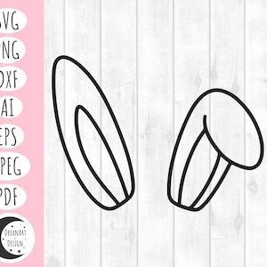 Oreilles de lapin svg, lapin svg, lapin svg, oreille de lapin svg, easter png, easter svg, svg easter, svg files, tshirt svg, cricut svg