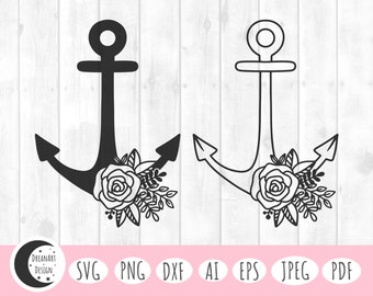 Anchor svg, floral anchor svg, anchor, floral anchor, anchor png, cruise svg, cruise, cruise shirts svg, cruise vacation svg