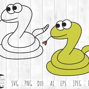 Snake svg, cobra snake svg, cute snake svg, animal svg, cute animal svg, animal svg files, baby animal svg, funny animal svg, cartoon svg