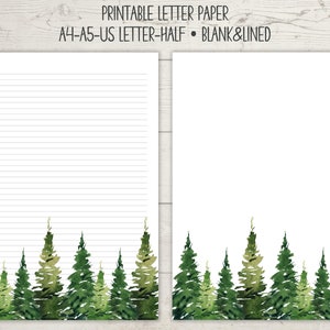 Printable letter paper, letter paper, stationary paper, stationery set, letter writing set, writing paper, lined paper, letter writing paper