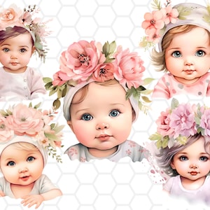 Baby Mädchen PNG Dateien für Sublimation, Baby Mädchen Clipart, Baby Mädchen PNG, süße Mädchen Clipart, Mädchen PNG, Mädchen Sublimation, Baby Sublimation