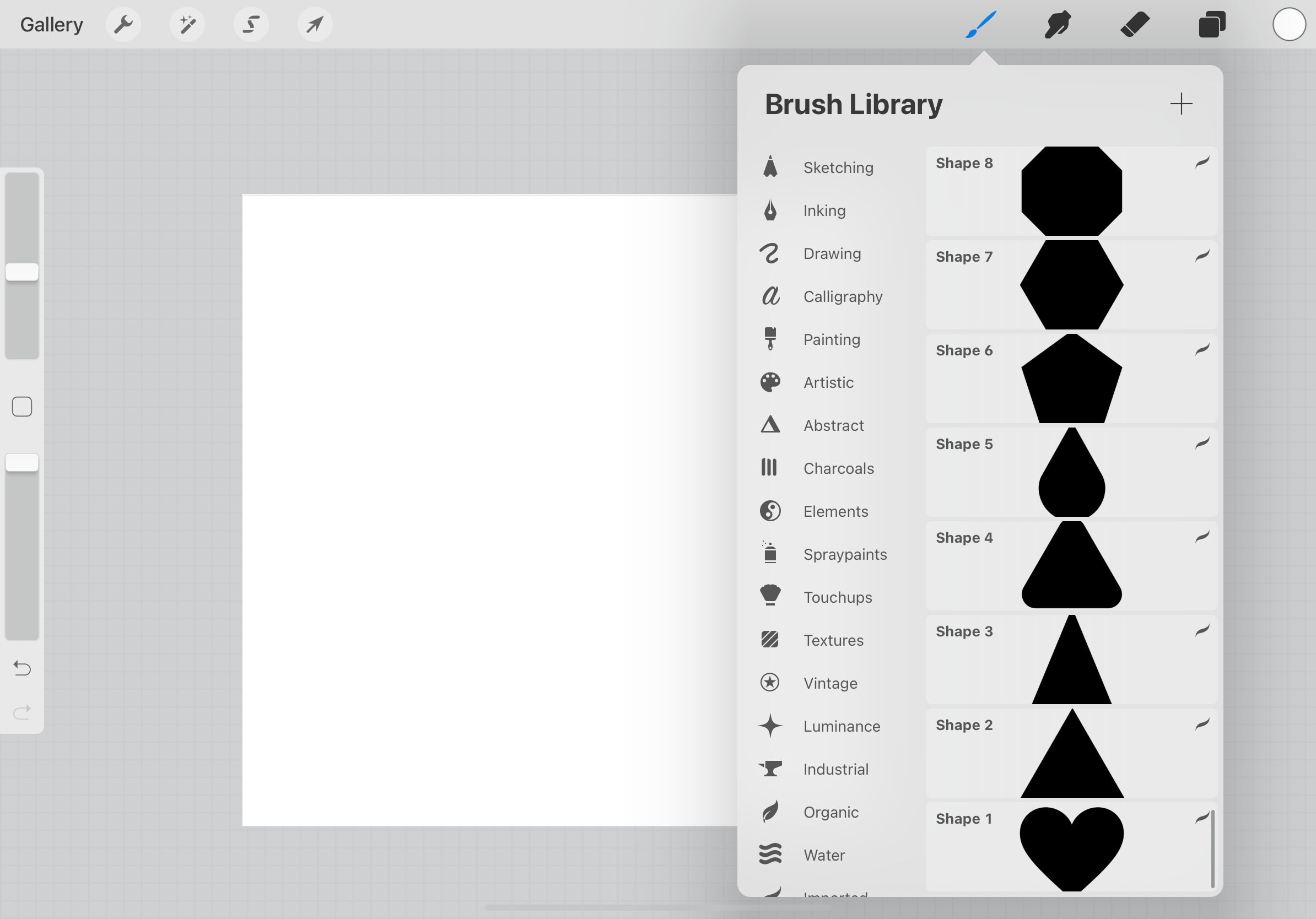 Procreate Shape Brush Procreate Brushes Procreate Doodle Etsy