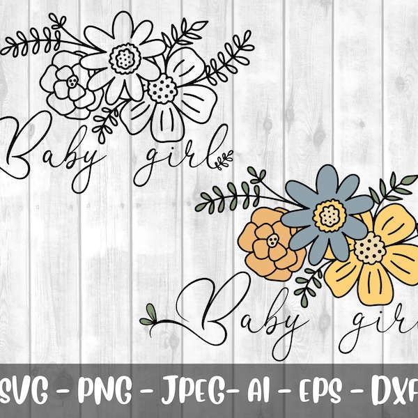 Baby Girl SVG, Baby onesie svg, Little Girl SVG, Nurse svg, Popular svg, Most popular svg, Flower Bouquet svg, Baby girl onesie svg