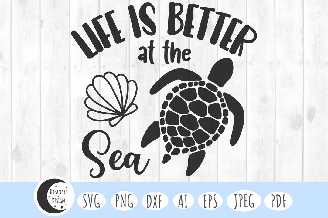 Sea Life Svg, Sea Svg, Nautical Svg, Turtle Svg, Sea Turtle Svg, Ocean