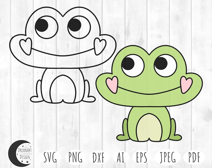 Rana svg linda rana svg rana arbórea svg animal svg lindo - Etsy España