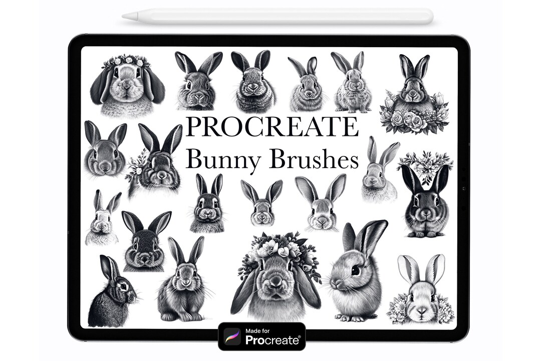 Procreate Easter Bunny Brushes Procreate Brushes Procreate Stamps
