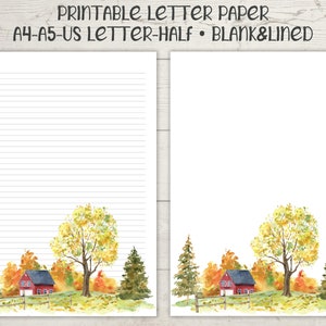Carta per lettere stampabile, carta per lettere, carta da fermo, set di cancelleria, set per la scrittura di lettere, carta da scrittura, carta a righe, carta per lettere