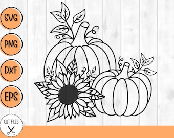 Floral pumpkin svg, pumpkin svg, fall svg, autumn svg, fall sign svg, fall svg designs, thanksgiving svg, fall pumpkin svg