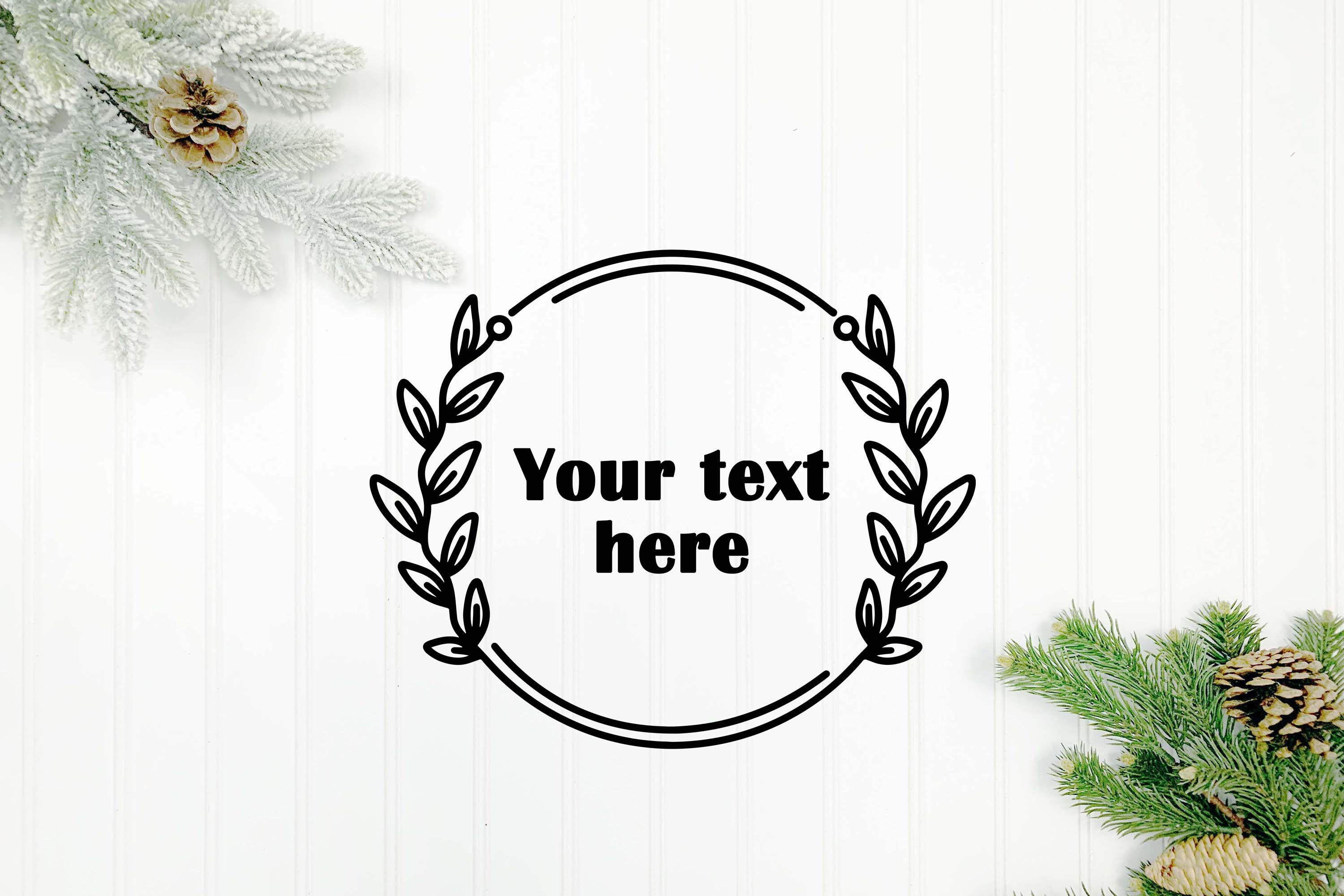 Leaf Border SVG, Leaf Wreath SVG, Frame SVG, Floral Frame Leaf Border SVG, Leaf Wreath SVG, Frame SVG, Floral Frame
