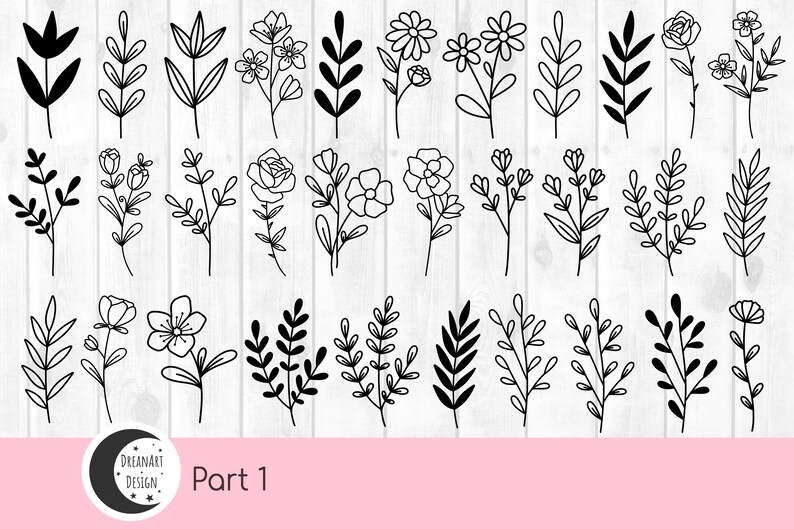 100 Floral Stamp Brushes for Procreate (brushset File) - Etsy